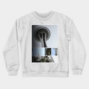 Seattle Space Needle Mosaic Crewneck Sweatshirt